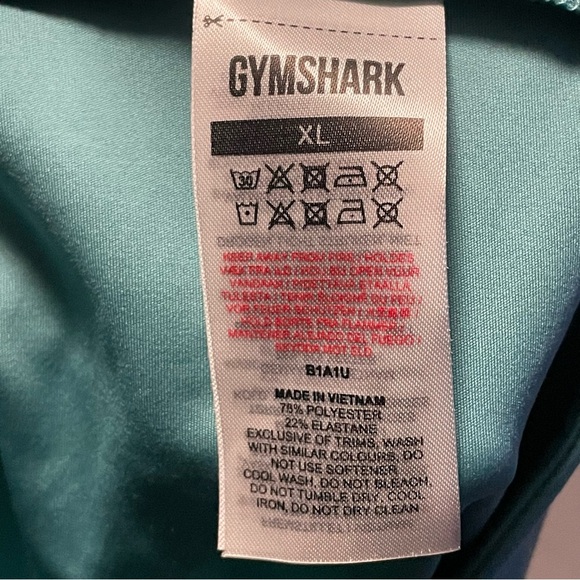 Gymshark training cropped leggings size XL in teal - Picture 7 of 9